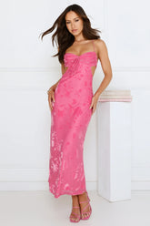 Twirl Into Fun Maxi Dress Pink